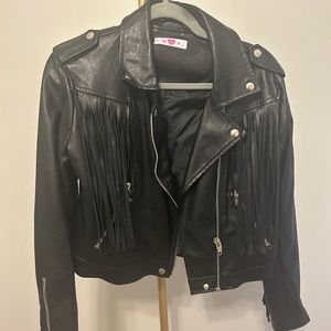 Buddy Love Fringe Faux Leather jacket